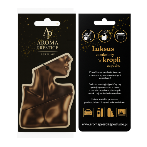 Zawieszka zapachowa inspirowana Eilish by Billie Eilish – zamiennik Aroma Prestige Perfume – słodkie nuty wanilii i kakao – zapach do samochodu