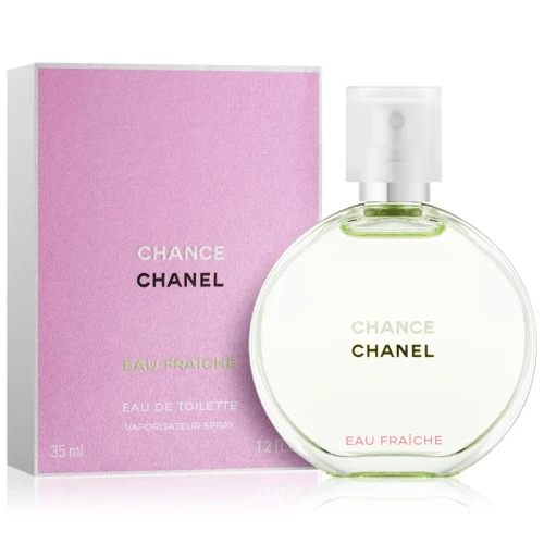 Chanel Chance Eau Fraîche – oryginalne perfumy damskie w zielonym okrągłym flakonie – zdjęcie produktu