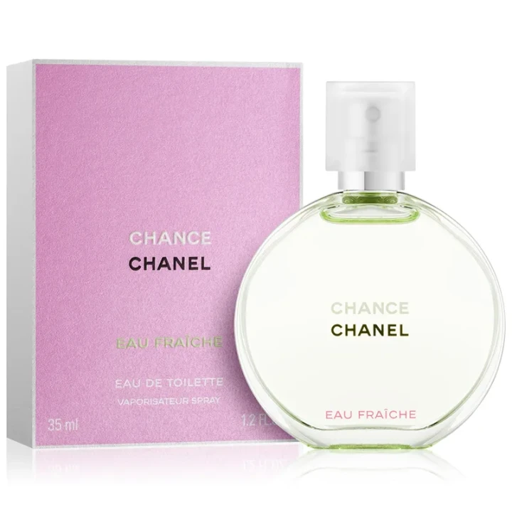 Chanel Chance Eau Fraîche – oryginalne perfumy damskie w zielonym okrągłym flakonie – zdjęcie produktu