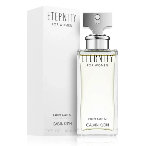 Calvin Klein Eternity – oryginalne perfumy damskie w smukłym transparentnym flakonie – zdjęcie produktu