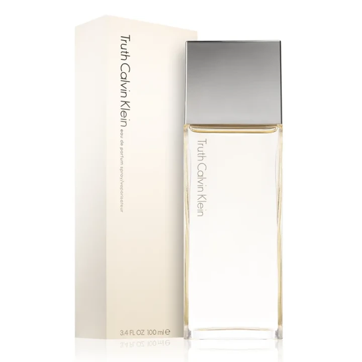 Calvin Klein Truth – oryginalne perfumy damskie w asymetrycznym transparentnym flakonie – zdjęcie produktu