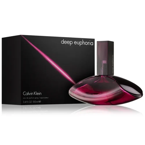 Calvin Klein Deep Euphoria – oryginalne perfumy damskie w ciemnofioletowym, futurystycznym flakonie – zdjęcie produktu