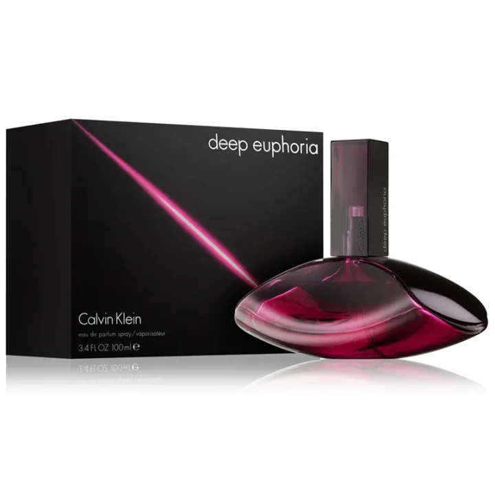 Calvin Klein Deep Euphoria – oryginalne perfumy damskie w ciemnofioletowym, futurystycznym flakonie – zdjęcie produktu