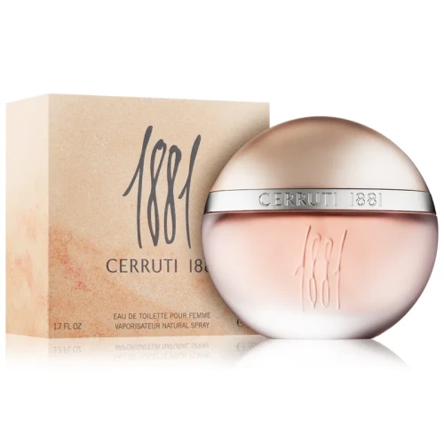 Cerruti 1881 – oryginalne perfumy damskie w beżowo-perłowym okrągłym flakonie – zdjęcie produktu
