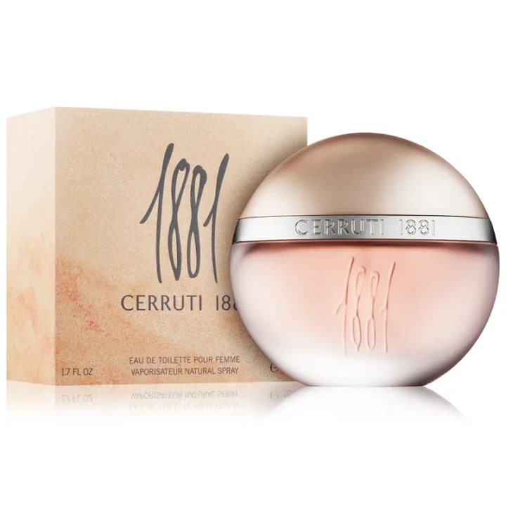 Cerruti 1881 – oryginalne perfumy damskie w beżowo-perłowym okrągłym flakonie – zdjęcie produktu