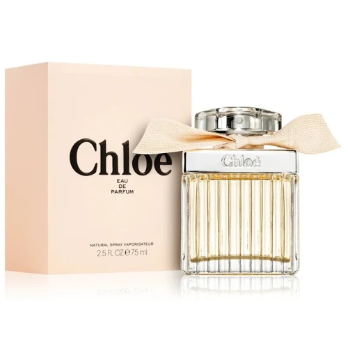 Chloé Chloé – oryginalne perfumy damskie w żłobionym flakonie z beżową kokardką – zdjęcie produktu
