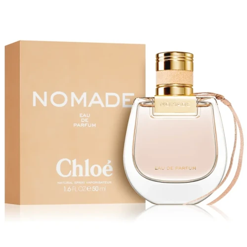 Chloé Nomade – oryginalne perfumy damskie w beżowo-złotym flakonie w kształcie półksiężyca – zdjęcie produktu
