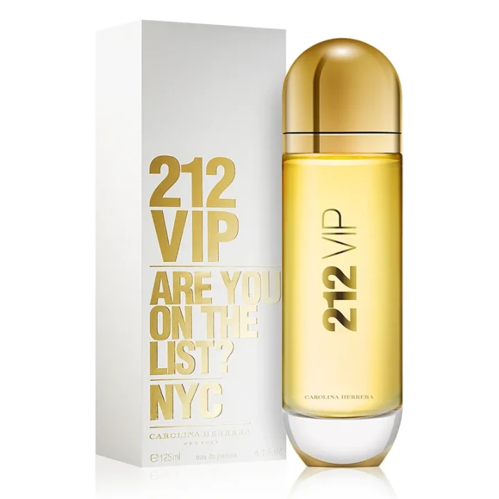 Carolina Herrera 212 VIP – oryginalne perfumy damskie w złotym kapsułowym flakonie – zdjęcie produktu