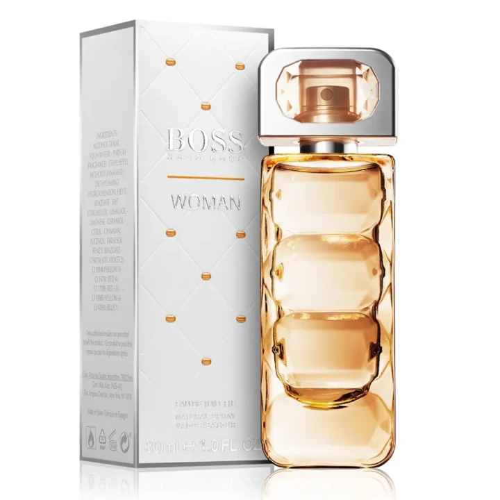 Hugo Boss Orange – oryginalne perfumy damskie w pomarańczowo-transparentnym prostokątnym flakonie – zdjęcie produktu