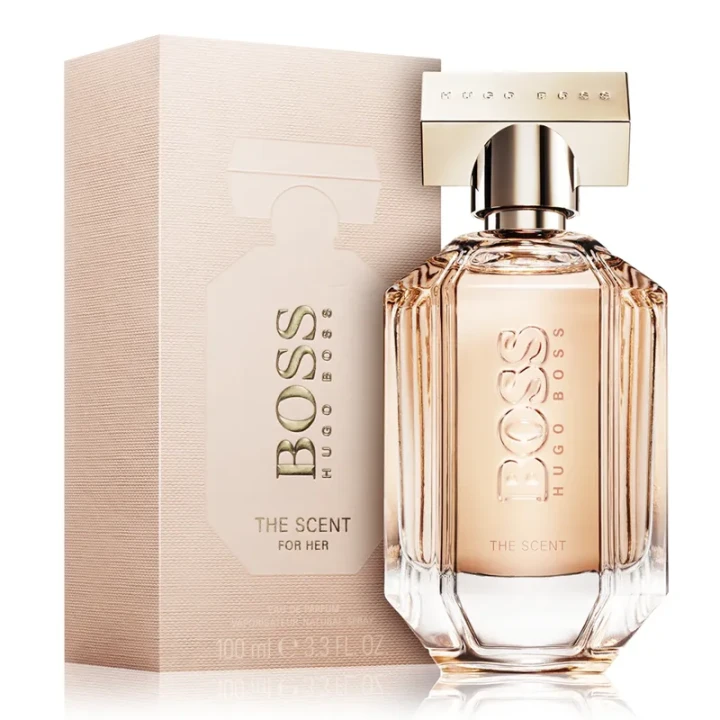 Hugo Boss The Scent – oryginalne perfumy damskie w złoto-transparentnym eleganckim flakonie – zdjęcie produktu