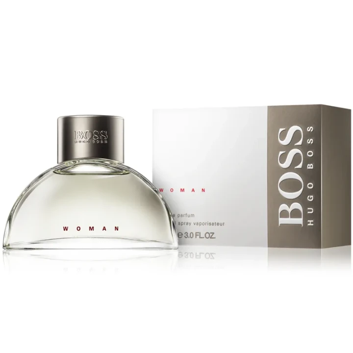Hugo Boss Boss Woman – oryginalne perfumy damskie w różowo-transparentnym okrągłym flakonie – zdjęcie produktu