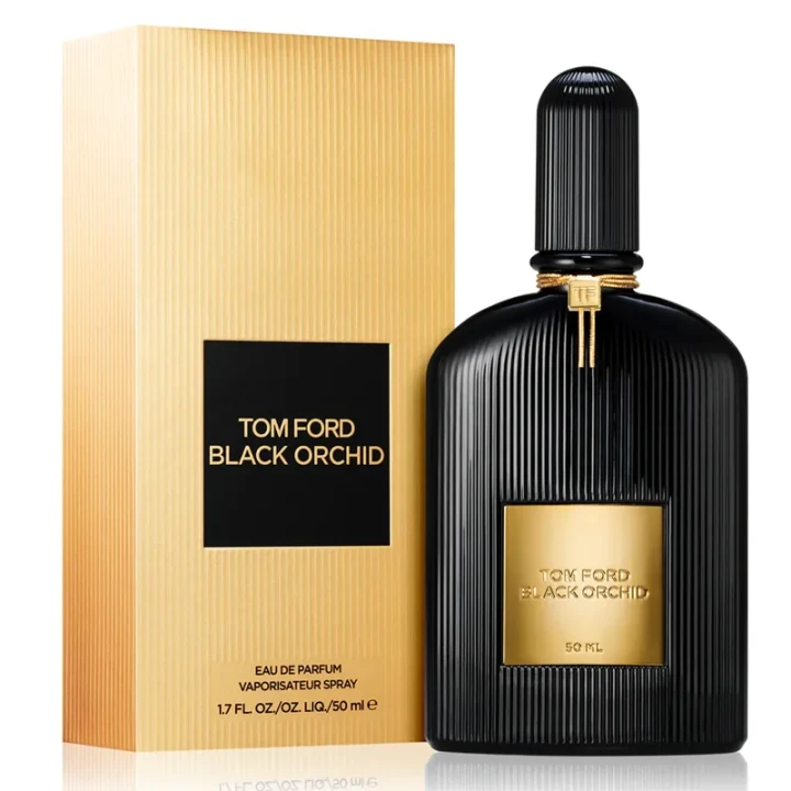 Tom Ford Black Orchid – oryginalne perfumy unisex w czarnym, żłobkowanym flakonie ze złotą etykietą – zdjęcie produktu