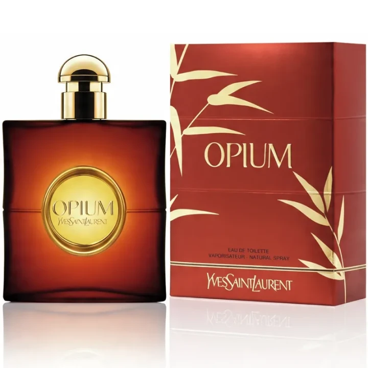 Yves Saint Laurent Opium – oryginalne perfumy damskie w luksusowym, ciemnym flakonie z orientalnymi złotymi detalami – zdjęcie produktu