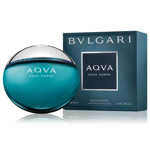 Bvlgari Aqva Pour Homme – oryginalne perfumy męskie w charakterystycznym, ciemno-zielonym okrągłym flakonie inspirowanym głębią oceanu – zdjęcie produktu