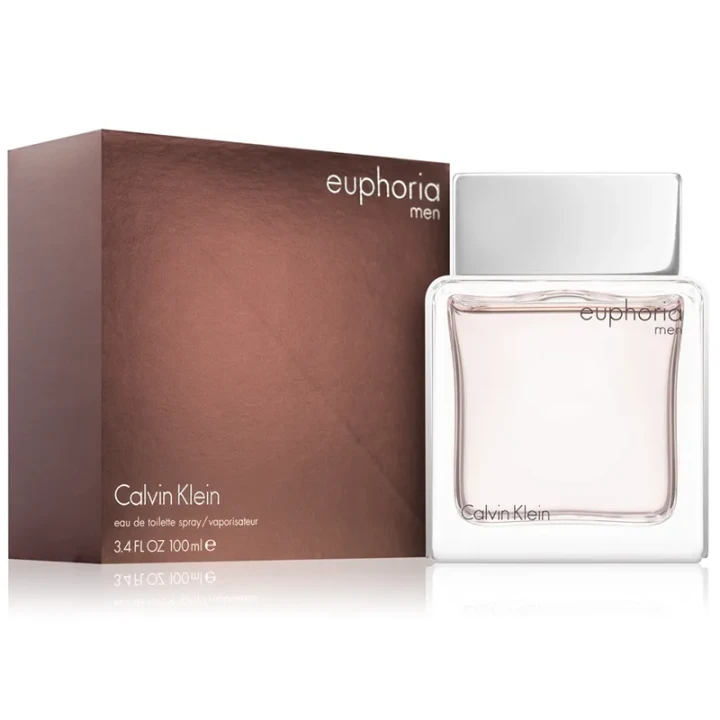 Calvin Klein Euphoria Men – oryginalne perfumy męskie w eleganckim, srebrno-czarnym flakonie o opływowym, nowoczesnym kształcie – zdjęcie produktu
