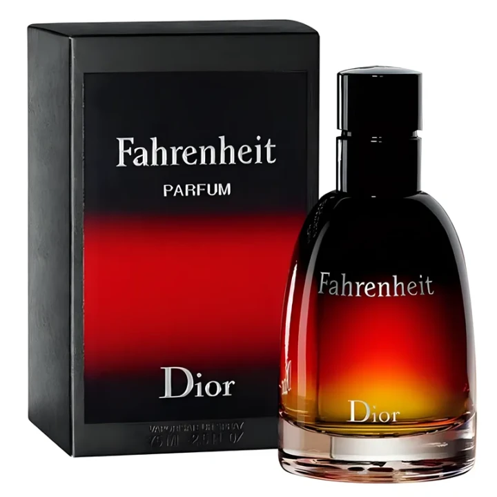 Dior Fahrenheit Le Parfum – oryginalne perfumy męskie w eleganckim, ciemno-bursztynowym flakonie o luksusowym, gradientowym wykończeniu – zdjęcie produktu