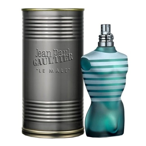 Jean Paul Gaultier Le Male – oryginalne perfumy męskie w charakterystycznym, błękitnym flakonie w kształcie męskiego torsu – zdjęcie produktu