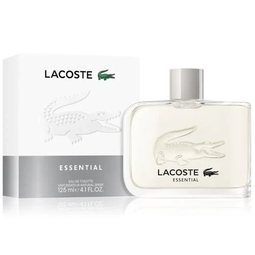 Lacoste Essential Homme – oryginalne perfumy męskie w zielono-transparentnym flakonie o nowoczesnym, sportowym designie – zdjęcie produktu