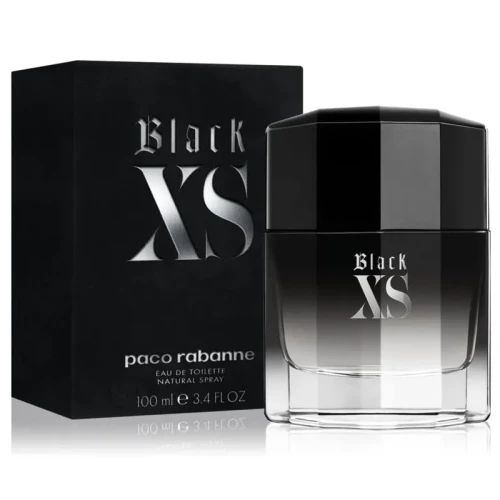 Paco Rabanne Black XS – oryginalne perfumy męskie w czarno-transparentnym flakonie o rockowym, nowoczesnym designie – zdjęcie produktu