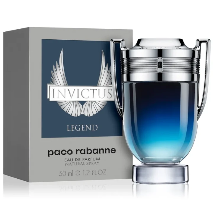 Paco Rabanne Invictus Legend – oryginalne perfumy męskie w eleganckim, granatowo-czarnym flakonie w kształcie pucharu – zdjęcie produktu