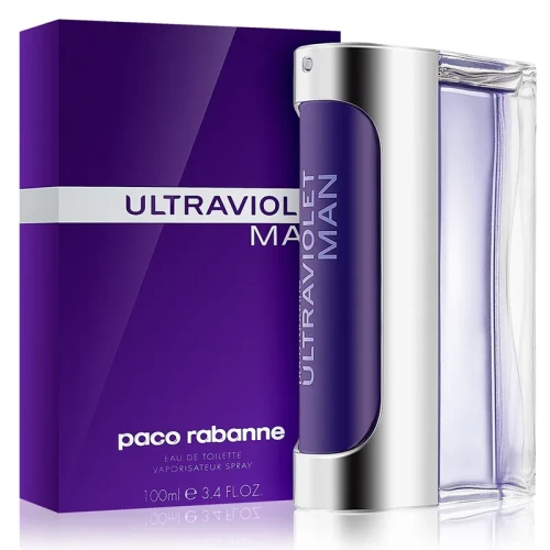Paco Rabanne Ultraviolet Man – oryginalne perfumy męskie w futurystycznym, fioletowo-transparentnym flakonie o nowoczesnym designie – zdjęcie produktu