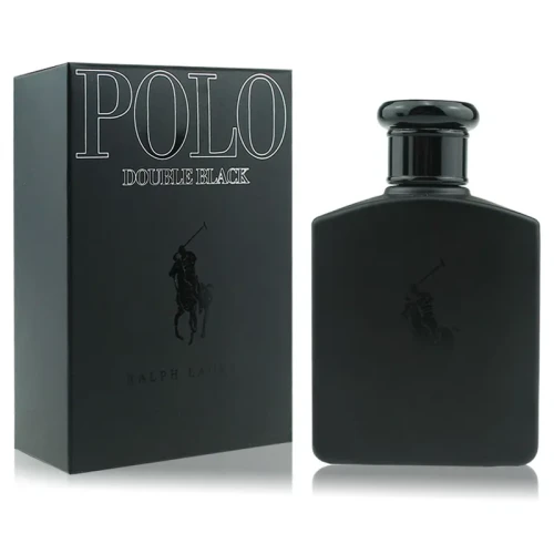 Ralph Lauren Polo Double Black – oryginalne perfumy męskie w eleganckim, czarnym flakonie o minimalistycznym, wieczorowym charakterze – zdjęcie produktu