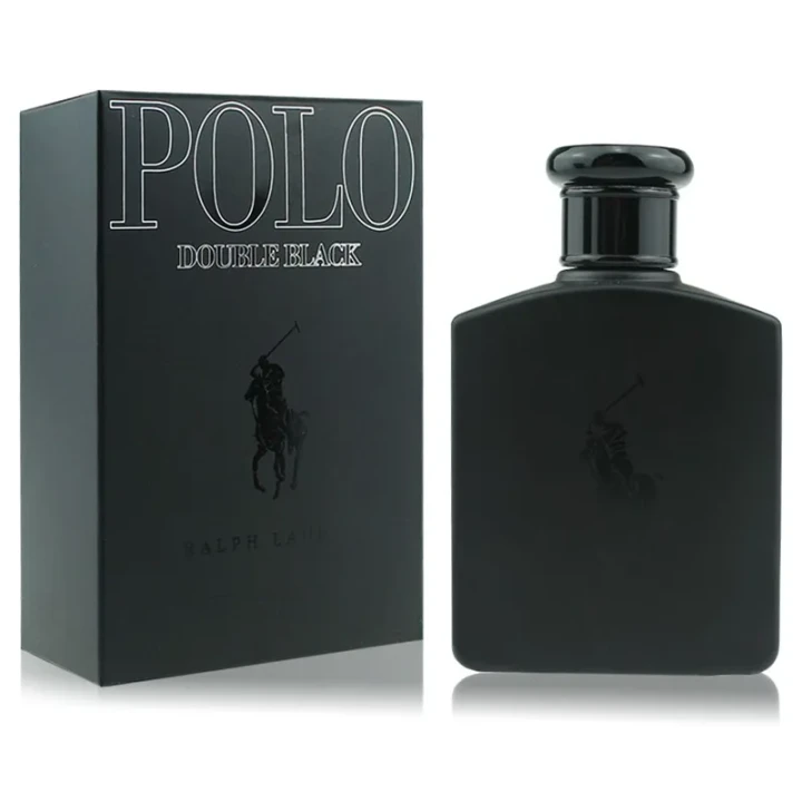 Ralph Lauren Polo Double Black – oryginalne perfumy męskie w eleganckim, czarnym flakonie o minimalistycznym, wieczorowym charakterze – zdjęcie produktu